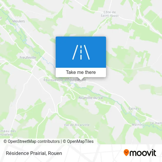 Résidence Prairial map