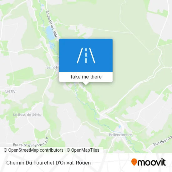 Chemin Du Fourchet D'Orival map