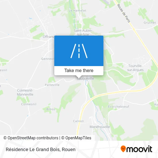 Résidence Le Grand Bois map