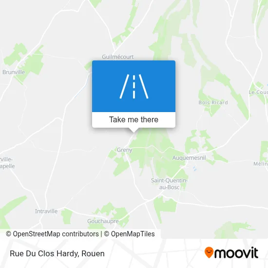 Rue Du Clos Hardy map