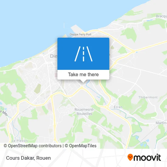 Cours Dakar map