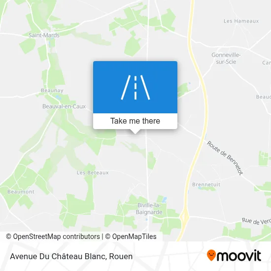 Avenue Du Château Blanc map
