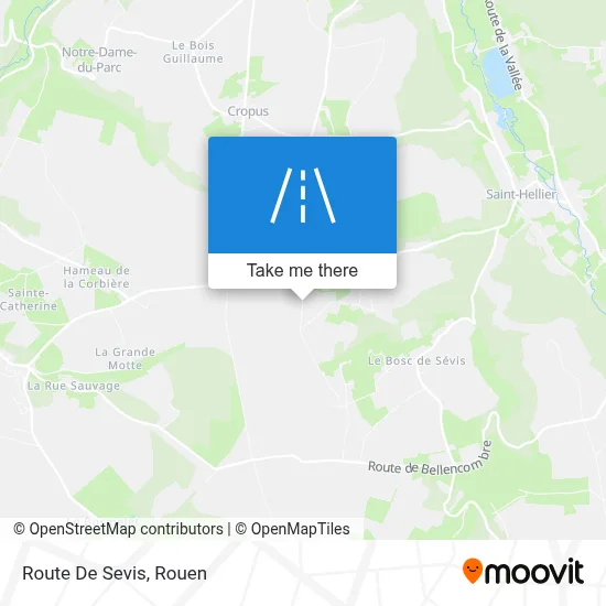 Mapa Route De Sevis
