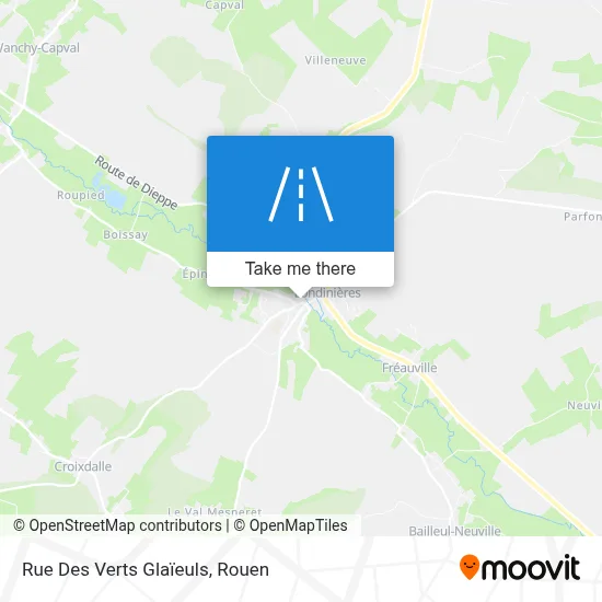 Rue Des Verts Glaïeuls map