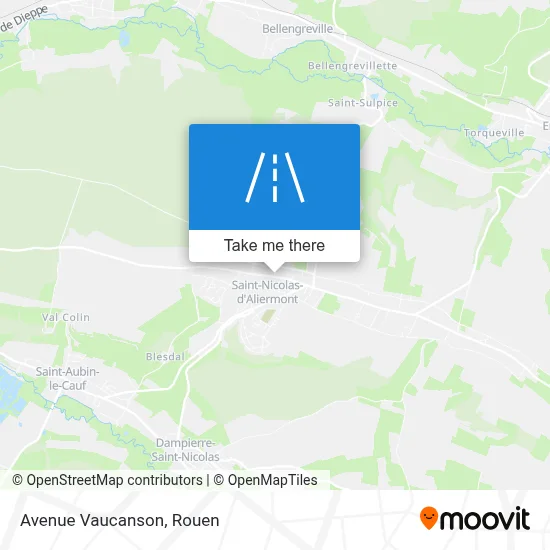 Avenue Vaucanson map