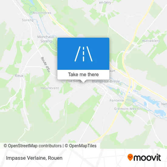 Impasse Verlaine map