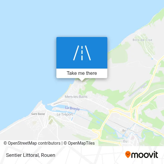 Sentier Littoral map