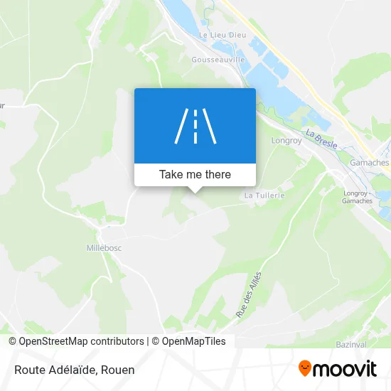 Route Adélaïde map