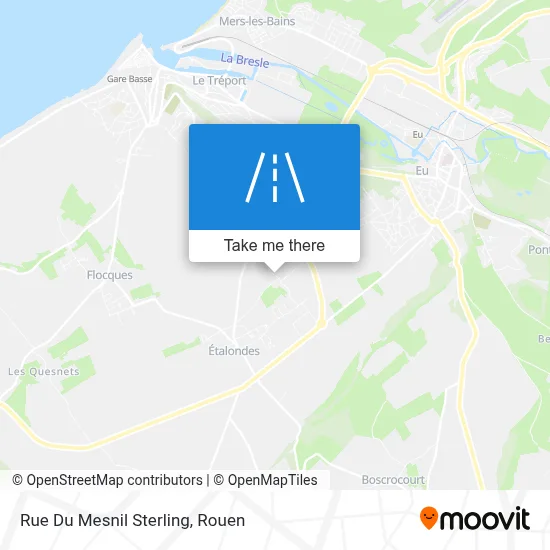 Rue Du Mesnil Sterling map