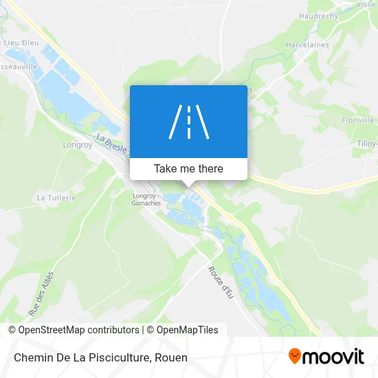 Chemin De La Pisciculture map