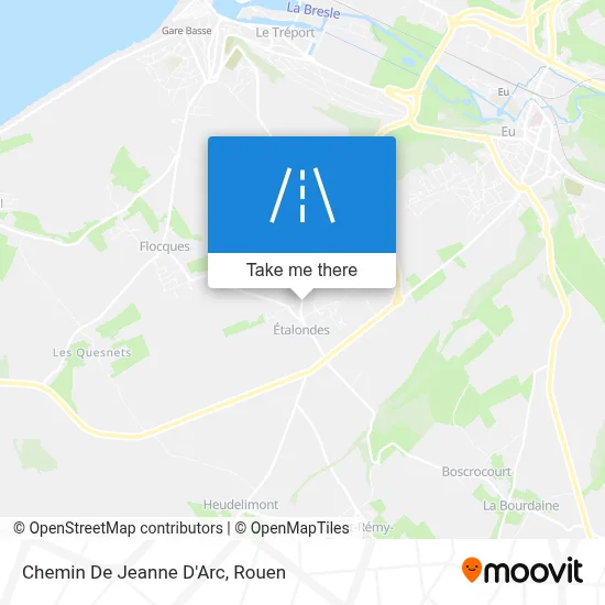 Chemin De Jeanne D'Arc map