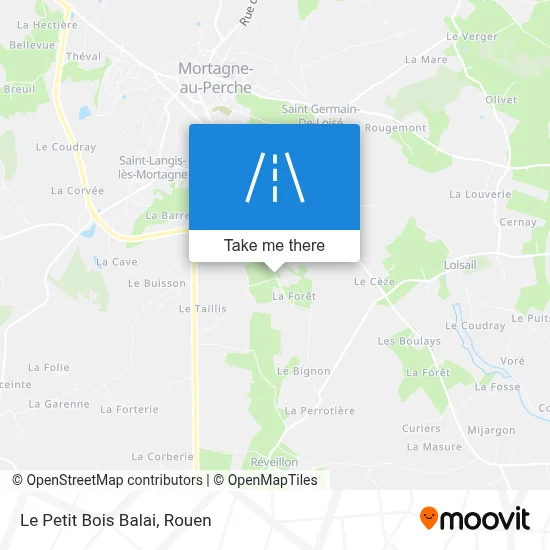 Le Petit Bois Balai map