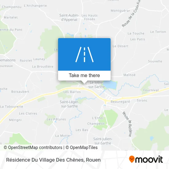 Mapa Résidence Du Village Des Chênes