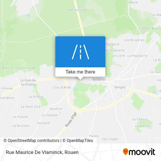 Rue Maurice De Vlaminck map