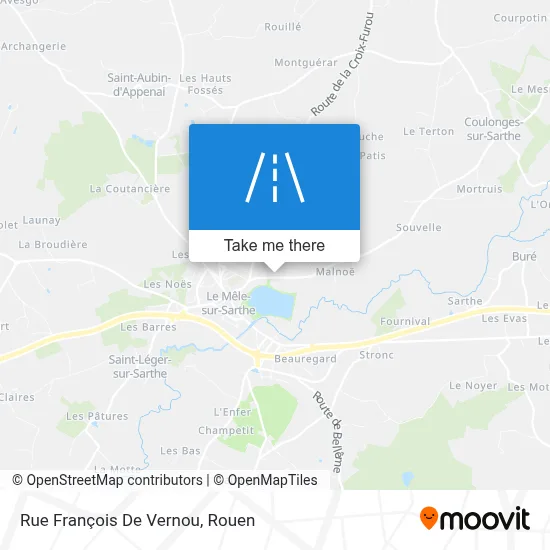 Rue François De Vernou map