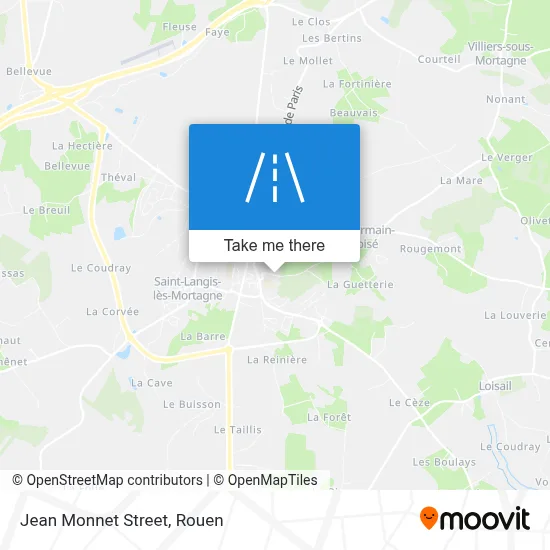 Mapa Rue Jean Monnet