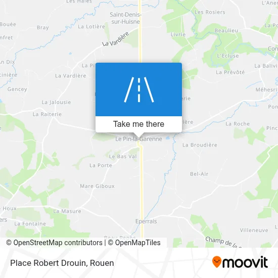 Place Robert Drouin map