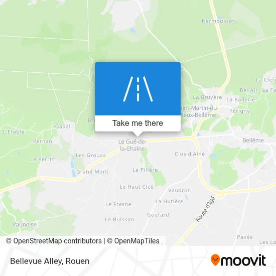 Impasse Bellevue map