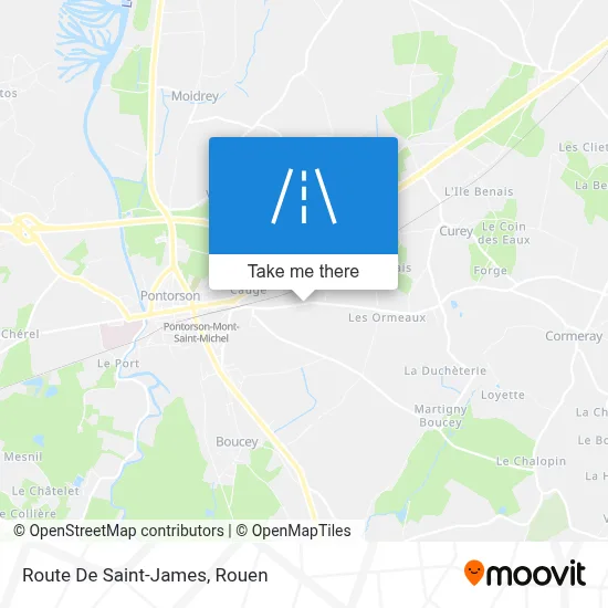 Route De Saint-James map
