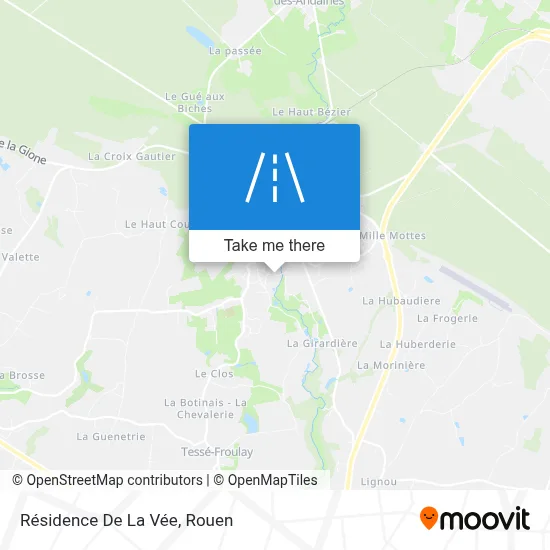 Résidence De La Vée map
