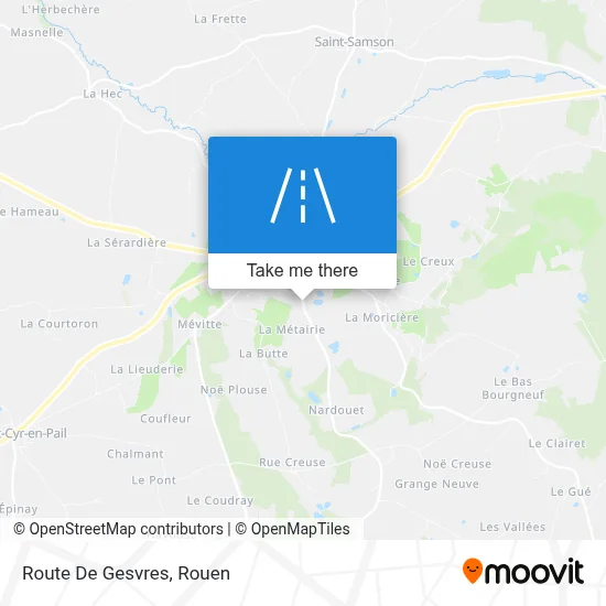Route De Gesvres map