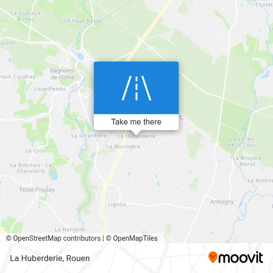 La Huberderie map
