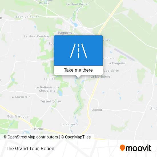 Le Grand Tour map
