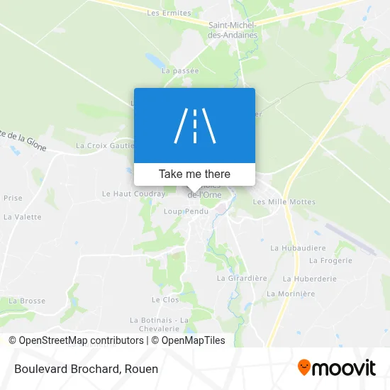 Boulevard Brochard map