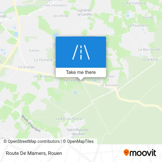 Route De Mamers map