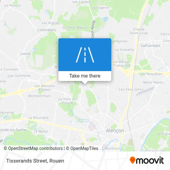 Mapa Rue Des Tisserands