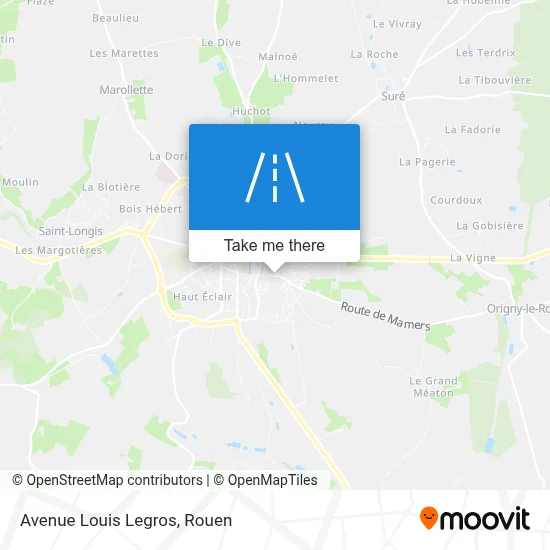 Avenue Louis Legros map