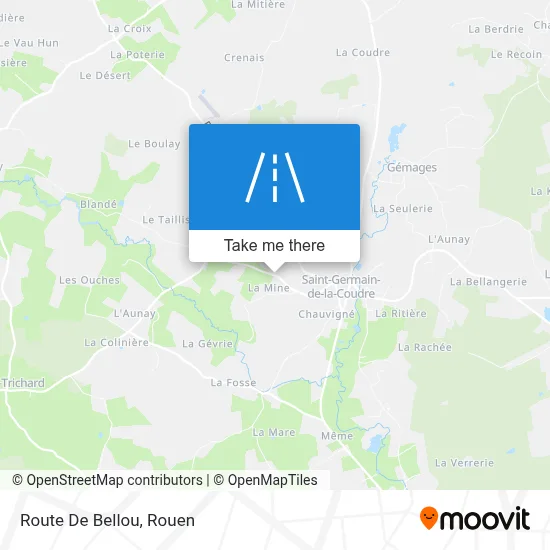Route De Bellou map