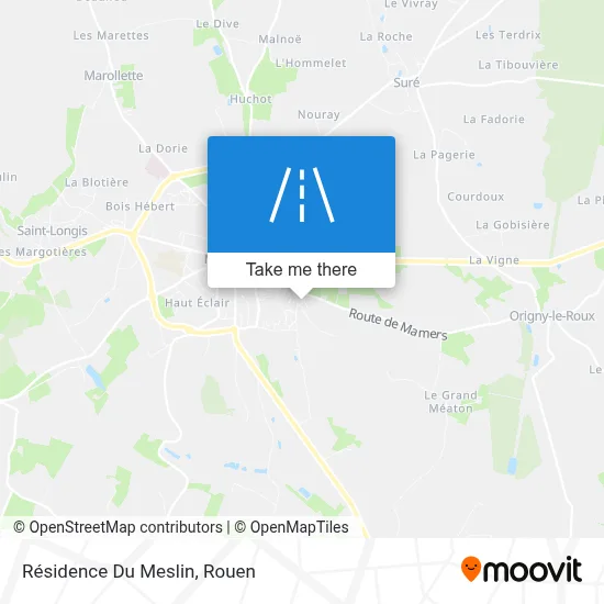 Résidence Du Meslin map