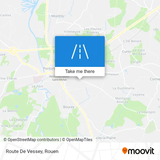 Route De Vessey map