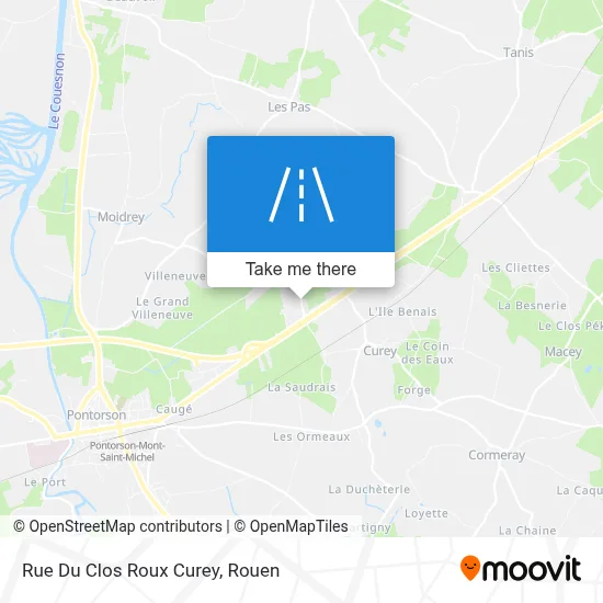 Rue Du Clos Roux Curey map