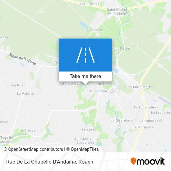 Rue De La Chapelle D'Andaine map