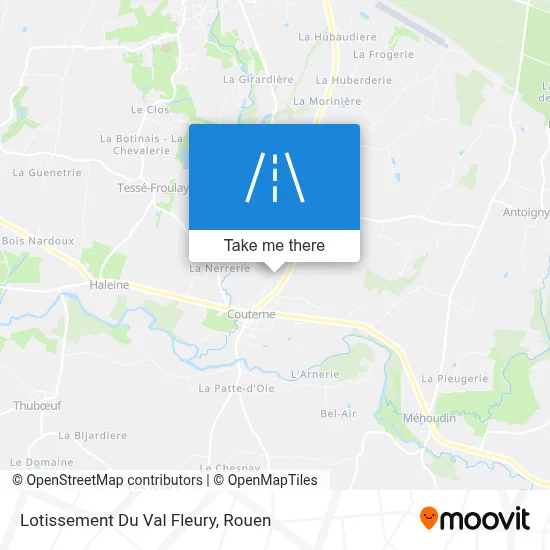Lotissement Du Val Fleury map