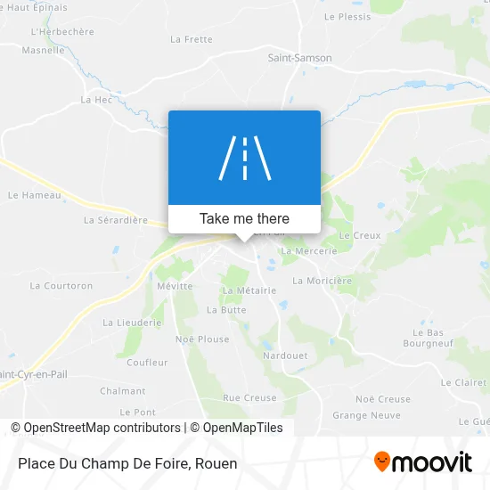 Place Du Champ De Foire map