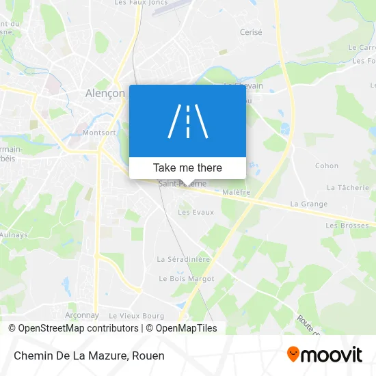 Chemin De La Mazure map