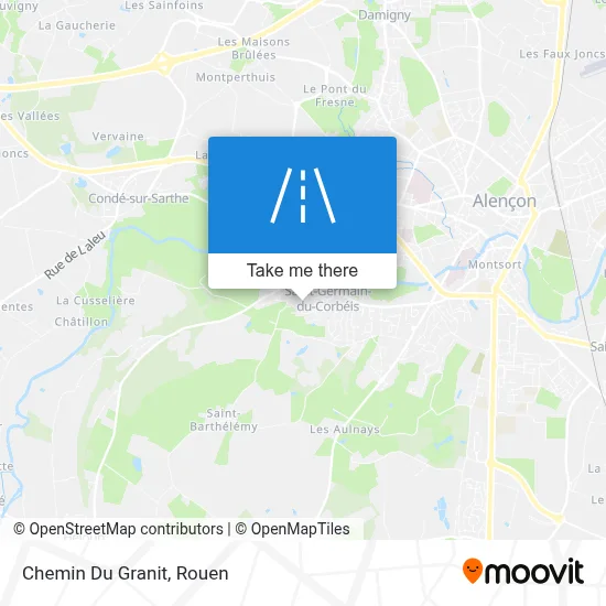 Mapa Chemin Du Granit