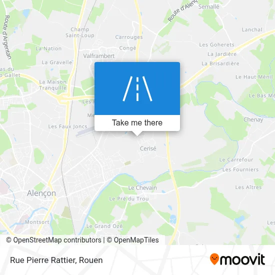Mapa Rue Pierre Rattier