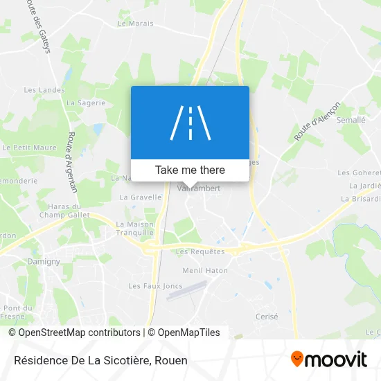 Résidence De La Sicotière map
