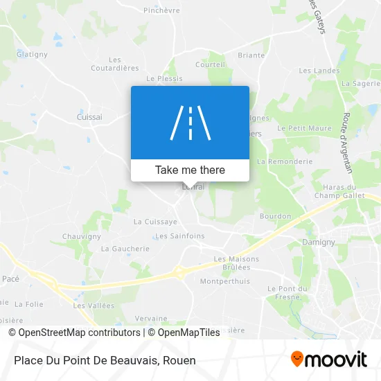 Place Du Point De Beauvais map