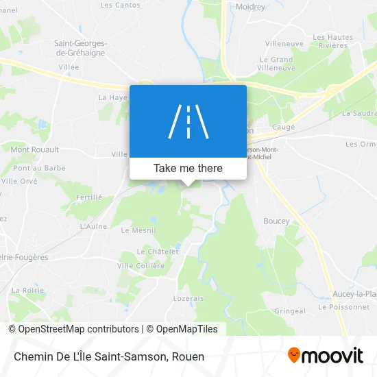 Chemin De L'Île Saint-Samson map