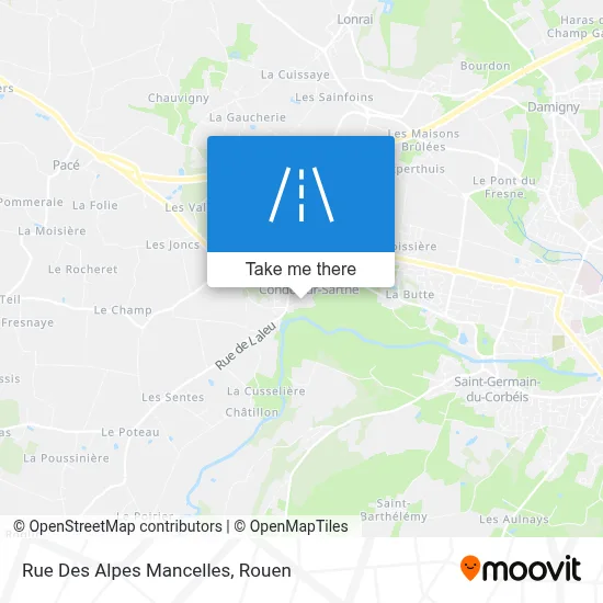 Rue Des Alpes Mancelles map