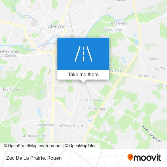 Zac De La Prairie map