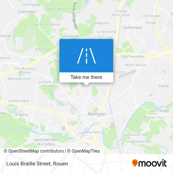 Rue Louis Braille map