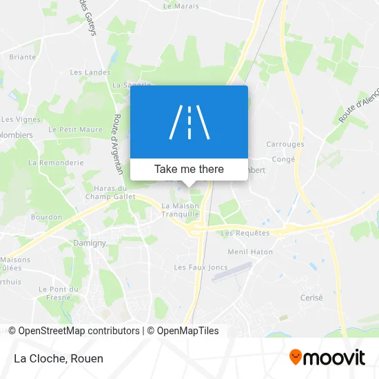 La Cloche map