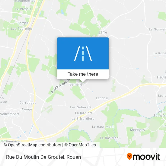 Rue Du Moulin De Groutel map