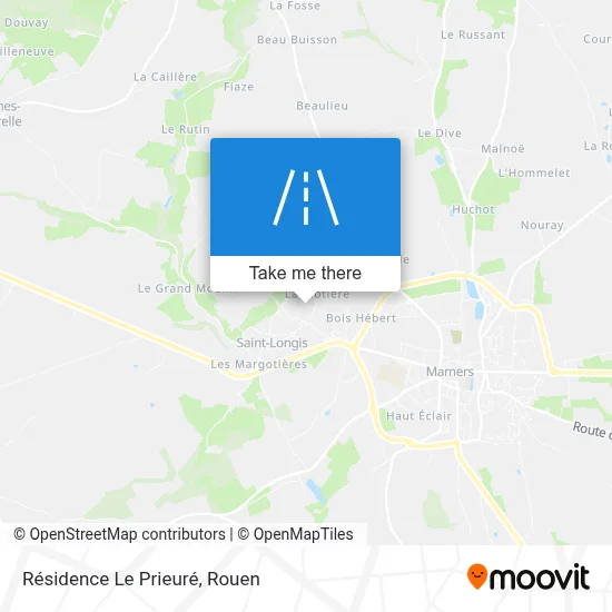 Résidence Le Prieuré map